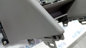 Torpedo front panel with AIRBAG Hyundai Elantra AD 17-18 pre-rest, black with gray inserts, scratches, for dry cleaning, rusty squib, chrome is used