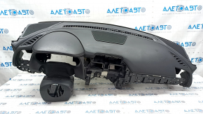 Torpedo front panel with AIRBAG Mazda 6 16-17 rest, naked, black, rusty pyropatron