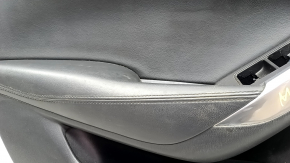 Door trim card front left Mazda 6 16-17 touring, BOSE, black leather, chrome insert, scratches, for cleaning