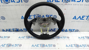 Naked steering wheel Hyundai Elantra AD 17-18 pre-rest, rubber, black, worn, for dry cleaning