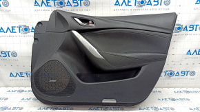 Door trim card front right Mazda 6 16-17 touring, BOSE, black leather, chrome insert, scratches