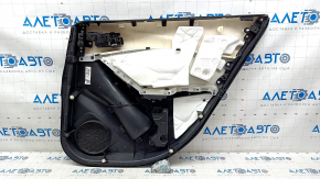 Door trim card rear left Mazda 6 16-17 touring, black leather, chrome insert, for cleaning