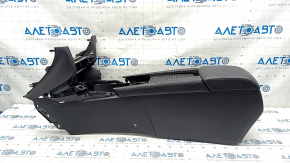Central console armrest Mazda 6 16-17 rest, black leather, dry-cleanable, worn, scratches