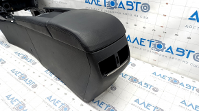 Central console armrest Mazda 6 16-17 rest, black leather, dry-cleanable, worn, scratches