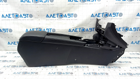 Central console armrest Mazda 6 16-17 rest, black leather, dry-cleanable, worn, scratches
