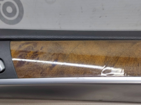 Door trim card front right BMW X5 E70 07-13 black, beige insert, wood trim, handle defect, cracked varnish, bumps
