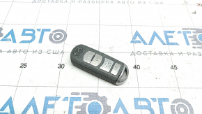 Smart key Mazda 6 13-21 4 buttons, gray, worn, chrome is used