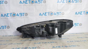 Tesla Model X 16-21 BASE front right headlight complete, broken lower and small mount guide, cobweb, sand