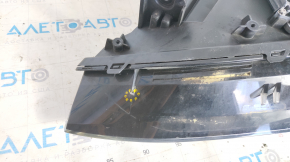 Tesla Model X 16-21 BASE front right headlight complete, broken lower and small mount guide, cobweb, sand