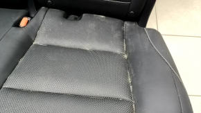 Rear row of seats 2nd row Lexus NX200t NX300h 15-17 leather, black, Base, for cleaning, dented leather