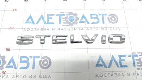 Emblem inscription STELVIO trunk door Alfa Romeo Stelvio 18-