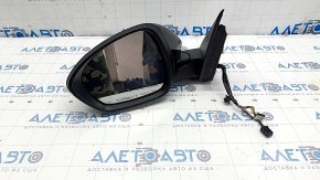 Side mirror left Alfa Romeo Stelvio 18-20 6+6 pins, black, turn signal, heated