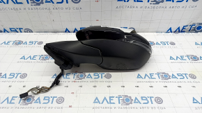 Side mirror left Alfa Romeo Stelvio 18-20 6+6 pins, black, turn signal, heated