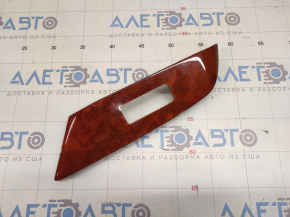 Front right window lift control trim Lexus RX350 RX450h 10-15 in light brown wood, chip