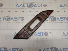 Front right window lift control trim Lexus RX350 RX450h 10-15 in light brown wood, chip