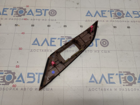 Rear left window lift control trim Lexus RX350 RX450h 10-15 in light wood