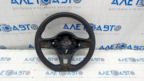 Naked steering wheel Alfa Romeo Stelvio 18 leather black, dry cleanable, scratches