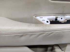 Door trim card front left Lexus RX350 RX450h 10-15 beige with beige insert leather, armrest leather, for seat memory, for cleaning, dented leather