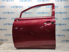 Bare front door left Lexus RX350 RX450h 10-15 red 3R1, painted, small bump
