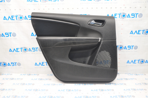 Door trim card rear left Dodge Journey 11- black with black insert leather, armrest leather, black stitching