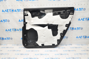 Door trim card rear left Dodge Journey 11- black with black insert leather, armrest leather, black stitching
