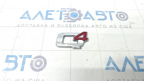 Emblem inscription Q4 trunk door Alfa Romeo Stelvio 18-