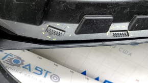 Bare front bumper Alfa Romeo Stelvio 18-21 without parking sensors and headlight washers, black, broken fasteners, dented, scratches