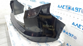 Bare rear bumper Alfa Romeo Stelvio 18-19 for parking sensors, black, scratch, crack in mount