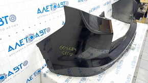 Bare rear bumper Alfa Romeo Stelvio 18-19 for parking sensors, black, scratch, crack in mount