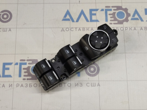 Front left window lift control Ford Fusion mk5 13-20 black with chrome, 4 auto, button worn out