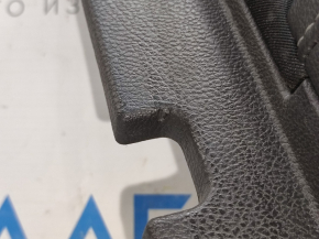 Door trim card front left Ford Fusion mk5 13-16 black with black insert cloth, armrest leather, molding gray gloss, scratches