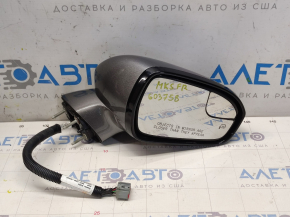 Side mirror right Ford Fusion mk5 13-7 pins, turn signal, heated, graphite UJ, crack in turn signal