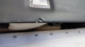 Door trim card front left Tesla Model X 16-21 black, molding wood, tear and pokes on leather, scratches on molding