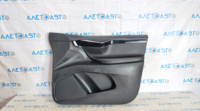 Door trim card front right Tesla Model X 16-21 black, molding wood, bumps on leather, dents on speaker mesh
