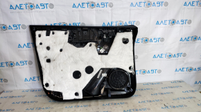 Door trim card front right Tesla Model X 16-21 black, molding wood, bumps on leather, dents on speaker mesh