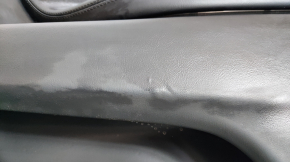 Door trim card front right Tesla Model X 16-21 black, molding wood, bumps on leather, dents on speaker mesh