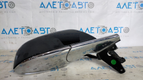 Side mirror right Tesla Model X 16-21 13+2 pins black+chrome auto-dimming, peeled varnish