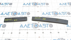 Roof trim right Lexus NX200t NX300 NX300h 15-21 under roof rails, two parts, broken mount