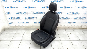 Driver's seat Alfa Romeo Stelvio 18 without AIRBAG, electric, black leather, driftwood, non-working electrics, no runner drive, dry cleaning, scratch, on spare parts