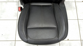 Driver's seat Alfa Romeo Stelvio 18 without AIRBAG, electric, black leather, driftwood, non-working electrics, no runner drive, dry cleaning, scratch, on spare parts