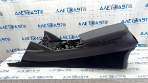 Console central armrest Alfa Romeo Stelvio 18-19 leather black, scratches crack
