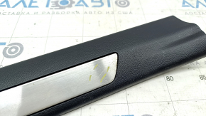 Door sill trim front left Lexus NX200t NX300 NX300h 15-21 black, chrome, scratches, bumps on chrome