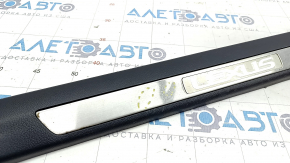 Door sill trim front right Lexus NX200t NX300 NX300h 15-21 black, chrome, scratches, bumps on chrome