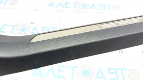 Door sill trim front right Lexus NX200t NX300 NX300h 15-21 black, chrome, scratches, bumps on chrome