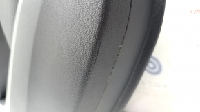 Door trim card rear left Alfa Romeo Stelvio 18- leather black, insert aluminum, scratch, dent