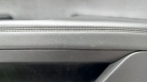 Door trim card front right Alfa Romeo Stelvio 18 - black leather, aluminum insert, scratch, for dry cleaning