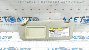 Left visor Lexus NX200t NX300 NX300h 15-21 beige, without hook, dry-cleanable