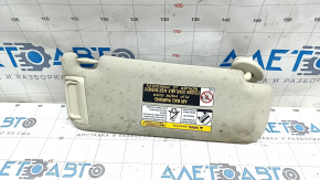 Left visor Lexus NX200t NX300 NX300h 15-21 beige, without hook, dry-cleanable