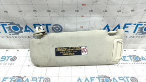 Right visor Lexus NX200t NX300 NX300h 15-21 beige, without hook, dry-cleanable