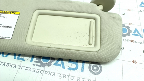 Right visor Lexus NX200t NX300 NX300h 15-21 beige, without hook, dry-cleanable